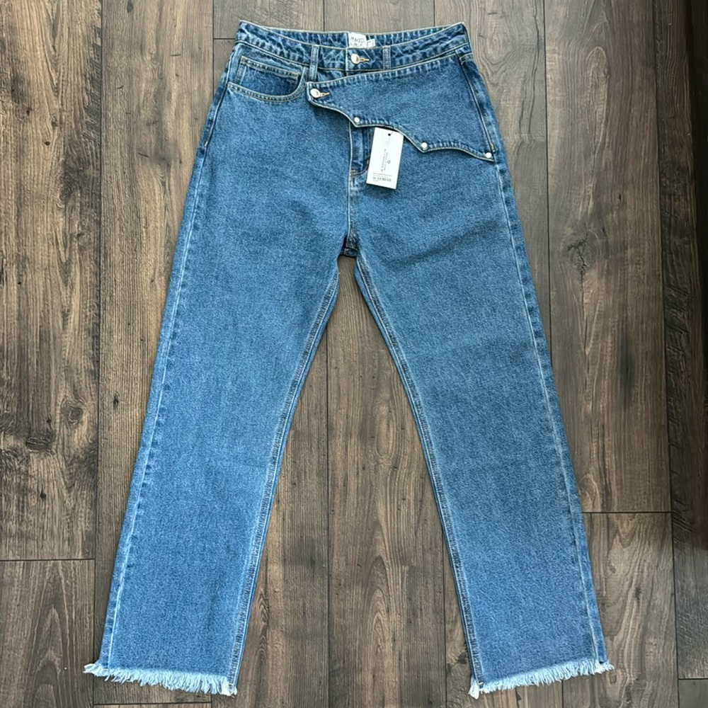 Princess Polly Reine Yolk Detail Denim Jeans